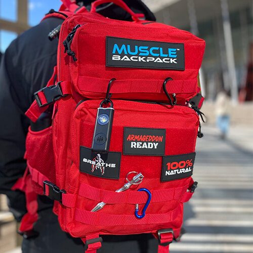 Muscle Backpack - Red 45L Backpack (1)