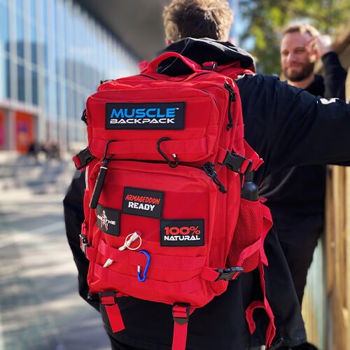 Muscle Backpack - Red 45L Backpack 2 (1)